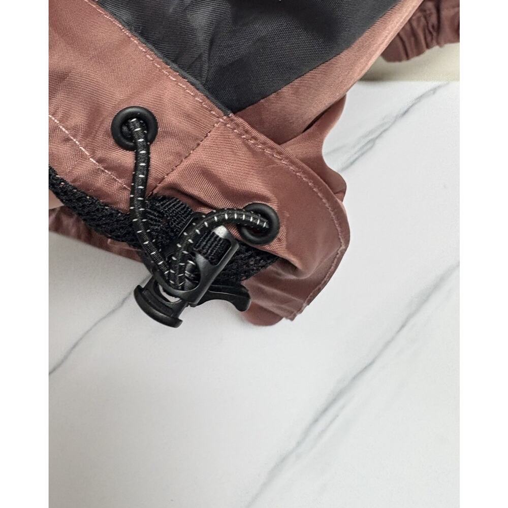 One Point One Hooded Windbreaker Jacket Rose Pink Charcoal Gray Size M NWT - Picture 5 of 8